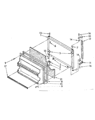 Freezer door parts