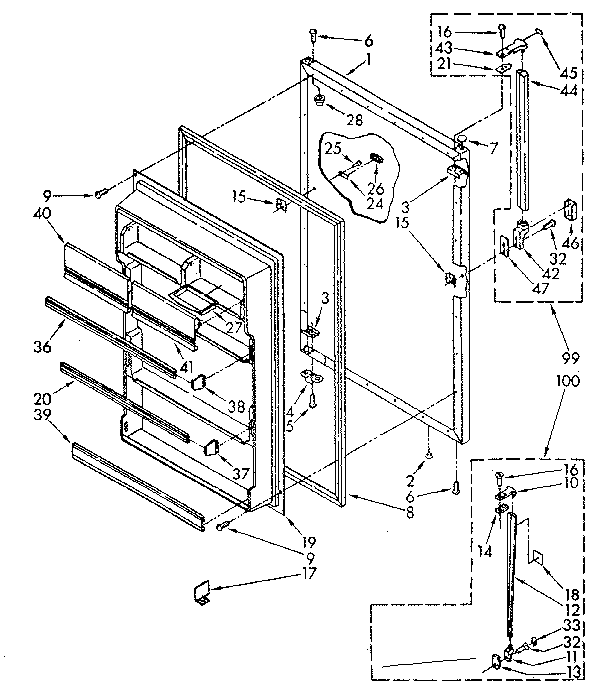 REFRIGERATOR DOOR PARTS