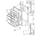 Kenmore 1068780370 refrigerator door parts diagram