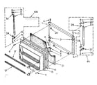 Kenmore 1068770360 freezer door parts diagram