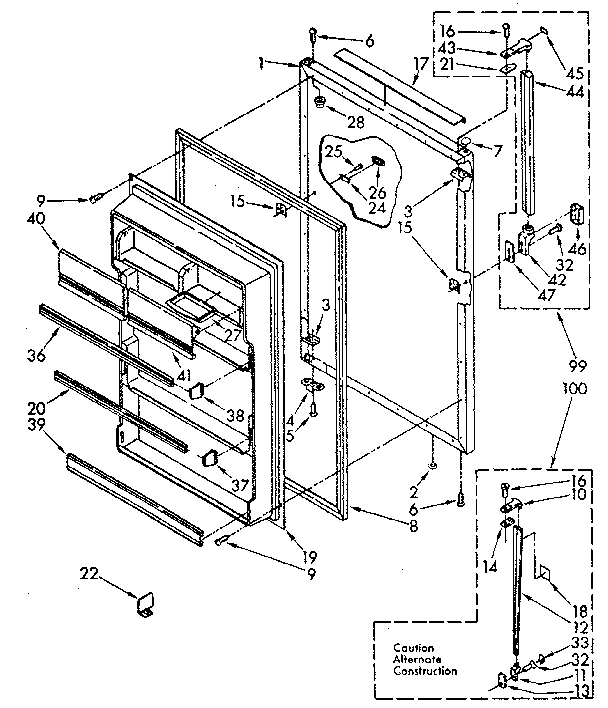 REFRIGERATOR DOOR PARTS