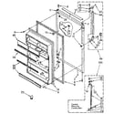 Kenmore 1068780630 refrigerator door parts diagram