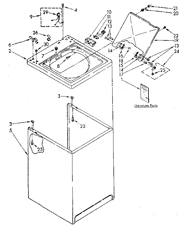 TOP AND CABINET PARTS