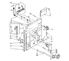 Kenmore 11081878600 rear panel parts diagram