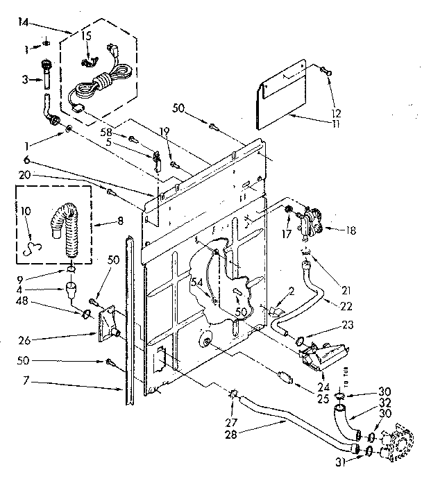 Rear panel parts