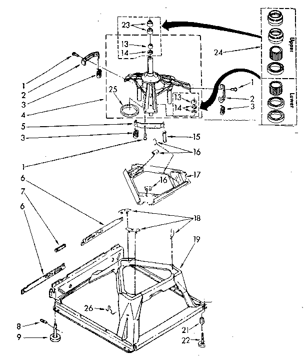 Machine base parts