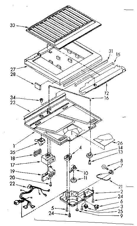 Compartment separator parts