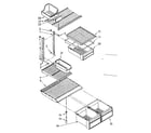 Kenmore 1068788450 shelf parts diagram