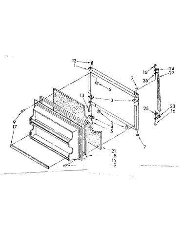 Freezer door parts