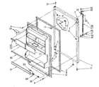 Kenmore 1068788400 refrigerator door parts diagram