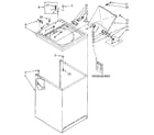 Kenmore 11082427610 top and cabinet diagram