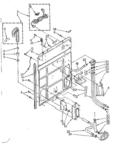 Rear panel parts