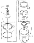Agitator, basket and tub parts