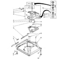 Kenmore 11082467610 machine base parts diagram