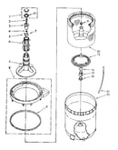 Agitator, basket and tub parts
