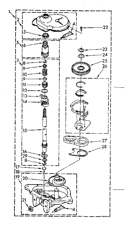Gearcase parts