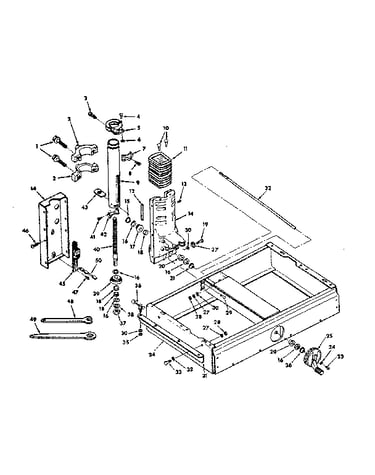 Base and column assembly