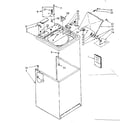 Kenmore 11082683830 top and cabinet parts diagram