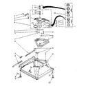 Kenmore 11082683730 machine base parts diagram