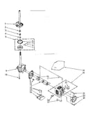 Brake, clutch, gearcase, motor and pump parts