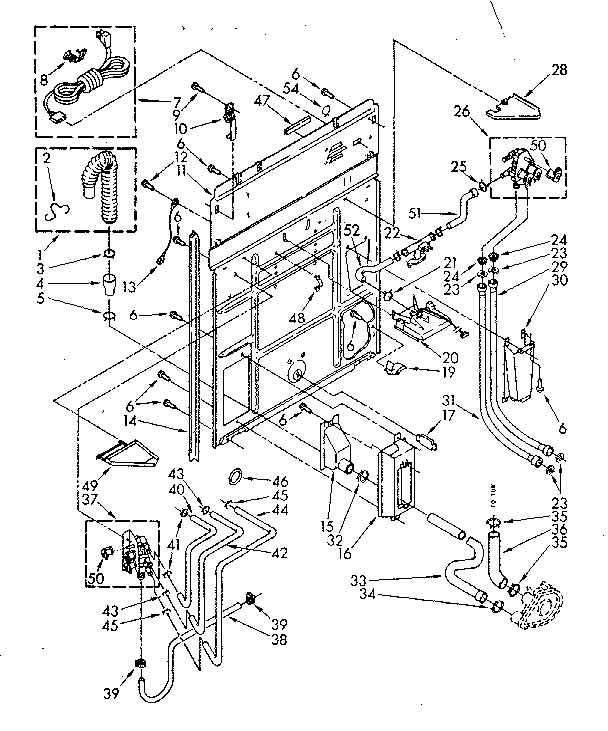 Rear panel parts