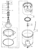 Agitator, basket and tub parts