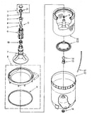 Agitator, basket and tub parts