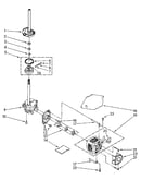 Brake, clutch, gearcase, motor and pump parts