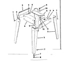 Craftsman 113298141 legs supplied with 113.298031 and 113.298151 diagram