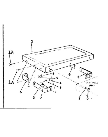 Table extension supplied with model 113.298031 & 113.298151