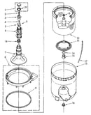 Agitator, basket and tub parts