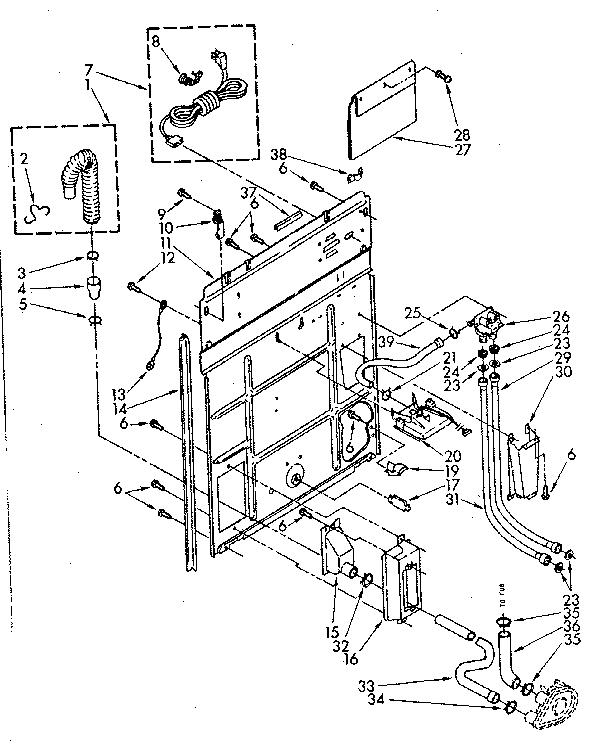 Rear panel parts