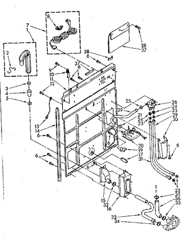 Rear panel parts