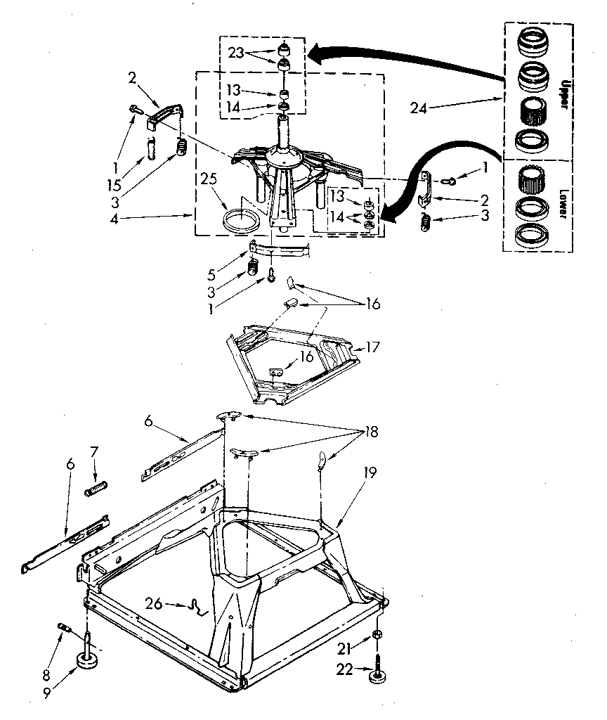 Machine base parts