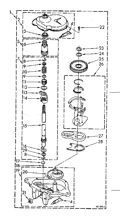 Gearcase parts