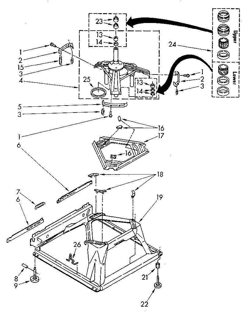 Machine base parts