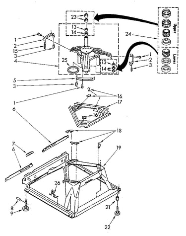 Machine base parts