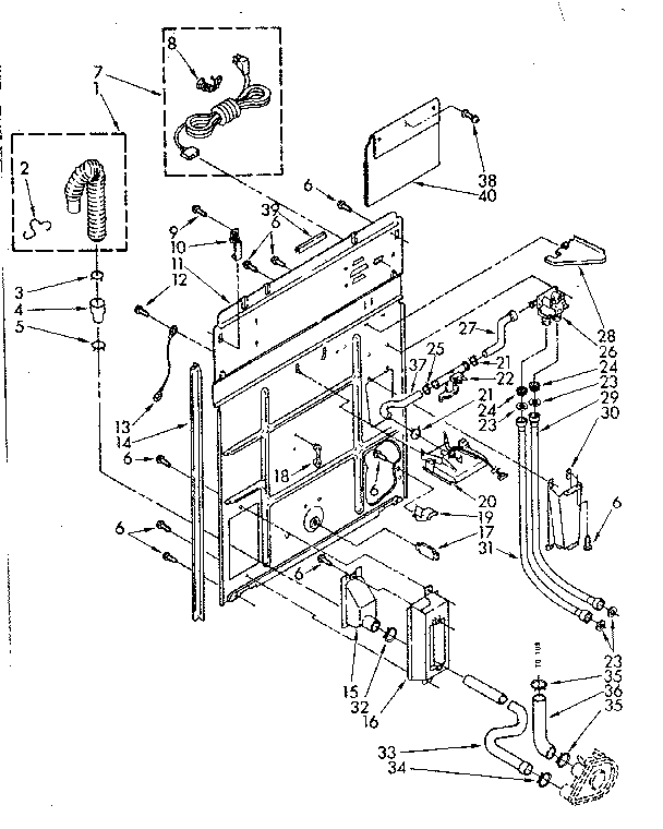 Rear panel parts