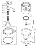 Agitator, basket and tub parts