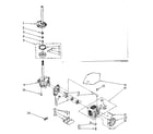 Kenmore 11082883300 brake, clutch, gearcase, motor and pump parts diagram