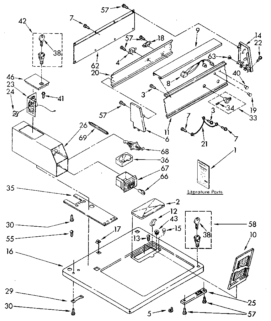 Top and console parts