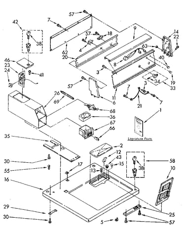 Top and console parts