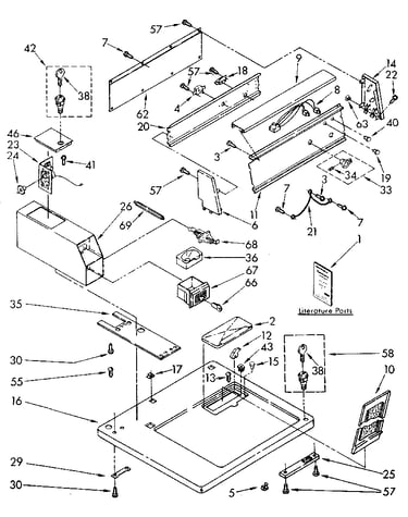 Top and console parts