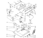 Kenmore 11087407110 top and console parts diagram