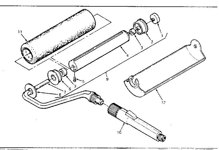 9" roller assembly