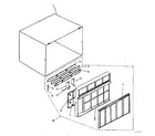 Kenmore 2538740653 cabinet and front panel parts diagram