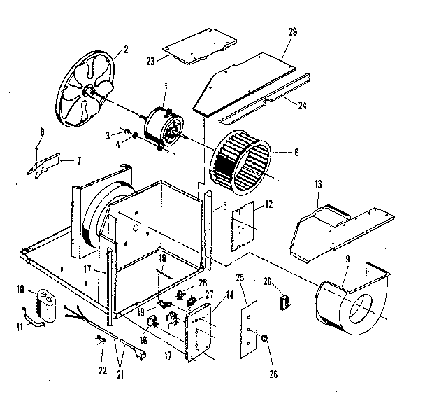 Electrical system and air handling parts
