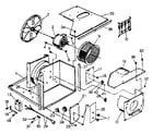 Kenmore 2538740844 electric system and air handling parts diagram