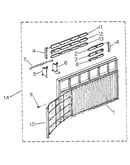 Cabinet and front panel parts