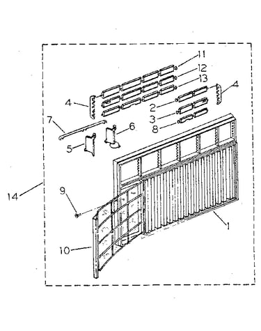 Cabinet and front panel parts